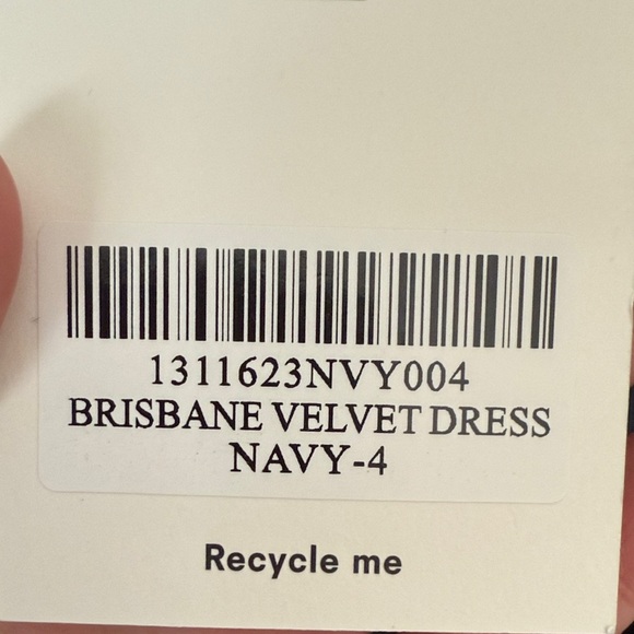 Reformation Brisbane Velvet Navy Mini Dress - Picture 11 of 11